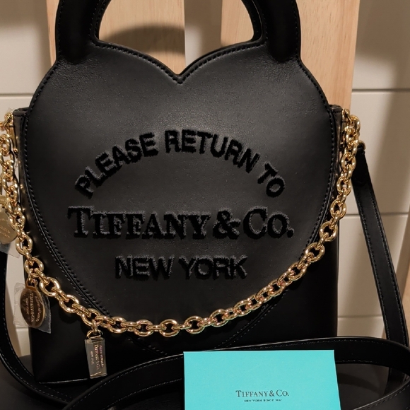 Tiffany & Co. "Return To Tiffany" Gold Chain Tote With Crossbody Strap (Rare) - Picture 11 of 11